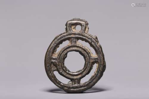 Qing Dynasty, sun wheel copper accessories