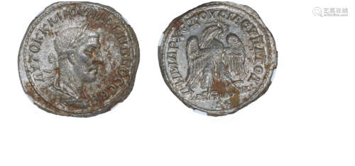 罗马帝国菲利普一世雄鹰四德拉克马大银币