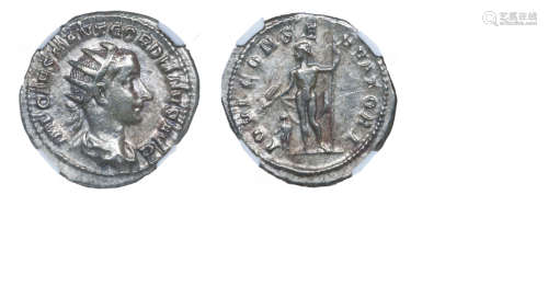 罗马帝国戈尔迪安三世与神王朱庇特银币