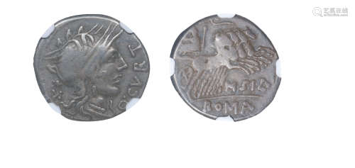 罗马共和时期罗马女神银币朱庇特银币