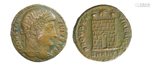 罗马帝国努姆斯君士坦丁一世铜币