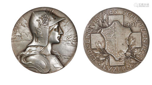 1901年瑞士卢塞恩射击节银章