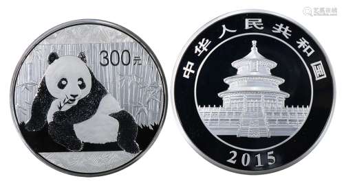 2015版熊猫金银纪念币（1公斤圆形银质纪念币）