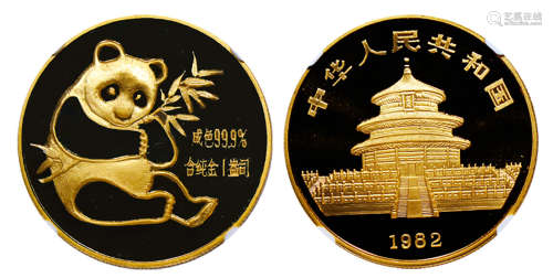 1982版熊猫纪念金币（1盎司圆形金质纪念币）