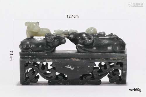 Ink Stick Carved Jade