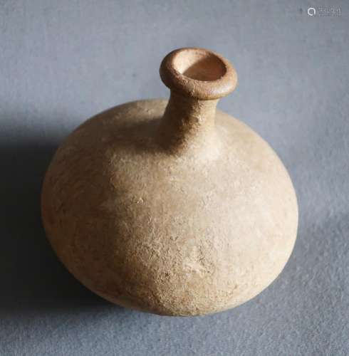 Bellied vase,fired clay,height ca.9cm,diameter ca.9,5cm,Syri...