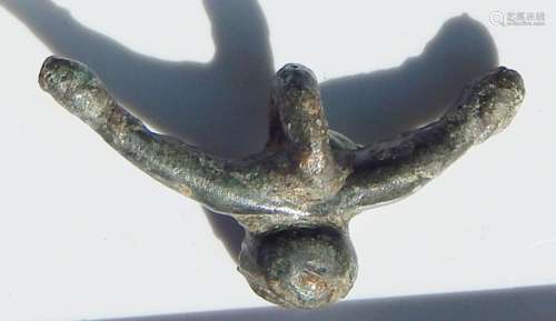 Roman double phallus, as an ominous amulet