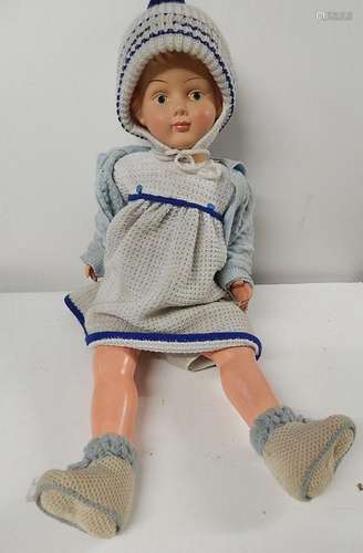 Large doll,celluloid,unmarked,length ca.68cm