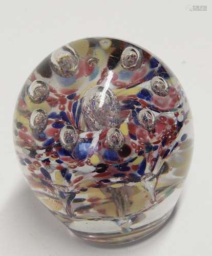 Paperweight with colorful inclusions,1960s/70s,height ca.8 c...