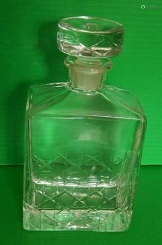 Crystal glass carafe,height ca.22cm