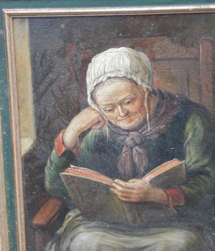 F.Kohl "Reading peasant woman"