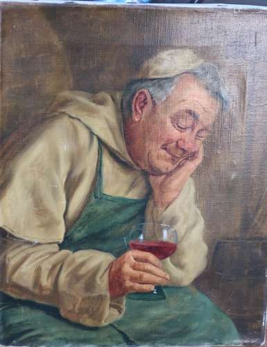 Ernst Stierhof (*1918-?) "Wine drinking monk"