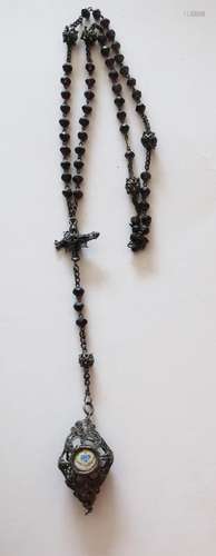 Rosary with red