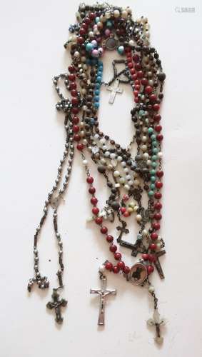 Mixed lot of approx. 9 rosaries