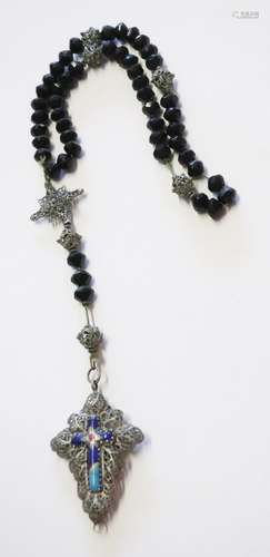 Rosary with black