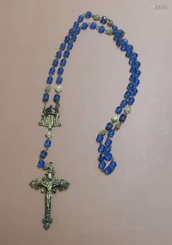 Rosary with blue