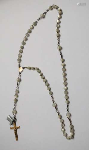 Rosary with moonstone beads