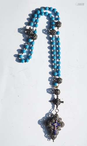 Rosary with turquoise