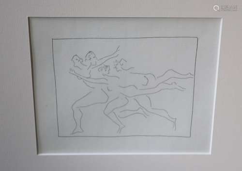 Pablo Picasso (1881-1973) "Quatre femmes nues en fuite&...