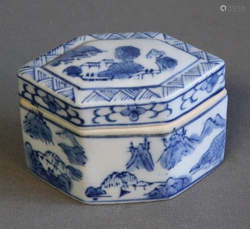 6-cornered lidded box