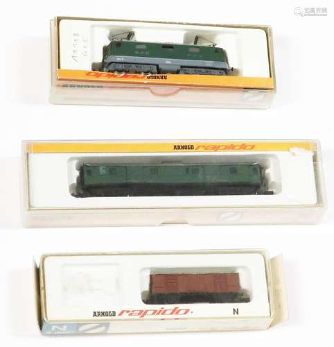 Electric locomotive model no. 24/3 of the brand Arnold Rapid...