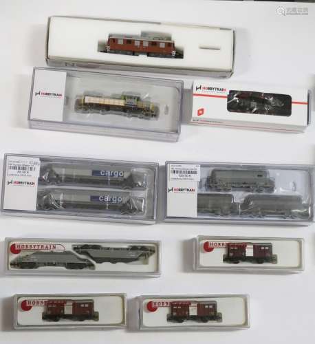 Mixed lot of 2 electric locomotives of the brand Hobbytrain