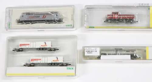 Trix electric locomotive model no. 12596 and 1 diesel locomo...