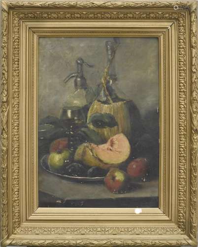 Alfred Ruytinx(1871-1908) "Still life with fruits"...