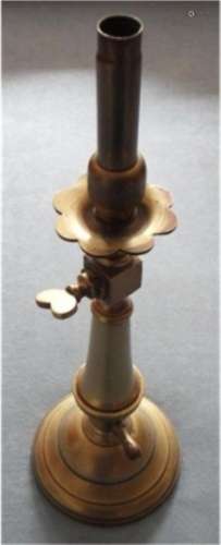 Original gas table lamp,bronze,height 35,5cm,around 1880