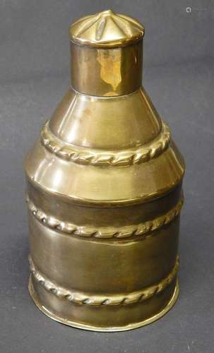 Tea caddy,s.g. "Döpke",brass,height ca.15cm