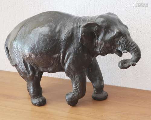 Sculpture "Elephant",bronze,ca.26x42cm,probably un...