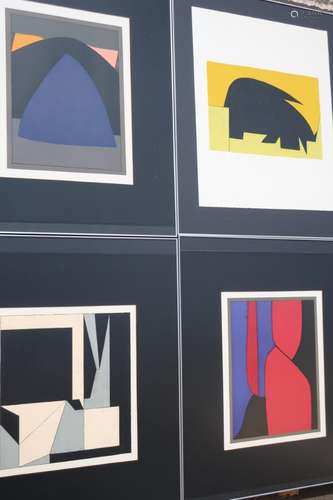 Victor Vasarely (1908-1997) set of 4 graphics from the portf...