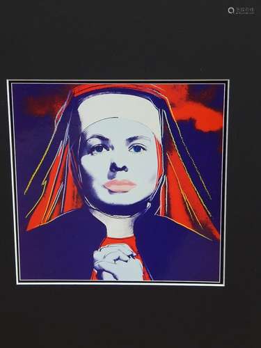 Andy Warhol(1928-1987) "Portrait Ingrid Bergmann",...