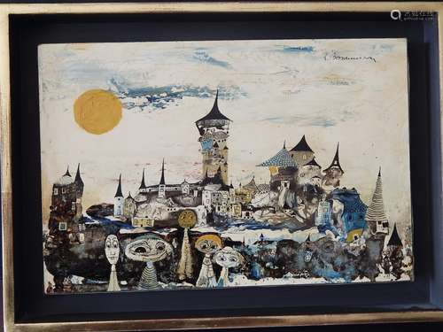 Laszlo Bornemisza (1916-1995) "Fairy tale city",oi...