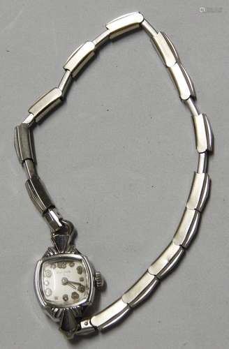 Ladies wrist watch brand Bulova, stainless steel,around 1940...