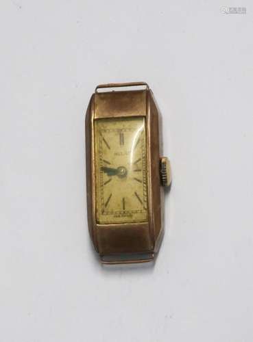 Bracelet watch without bracelet,case probably 585 red gold,g...