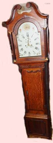 English grandfather clock,George III,19th century,oak/mahoga...