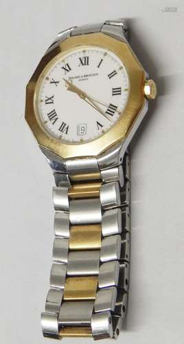 Men's wrist watch brand Baume&Mercier with date display,...