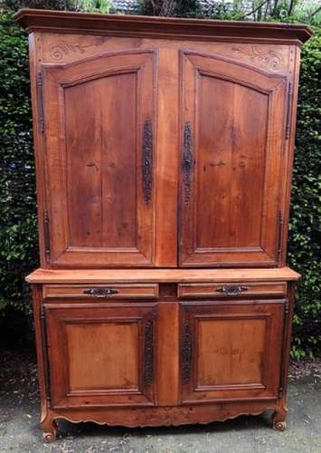 4-door top buffet with 2 drawers,cherry and chestnut wood,Fr...