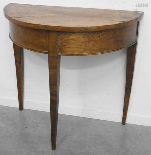 Demi Lune half round console table,probably elm funiert,arou...