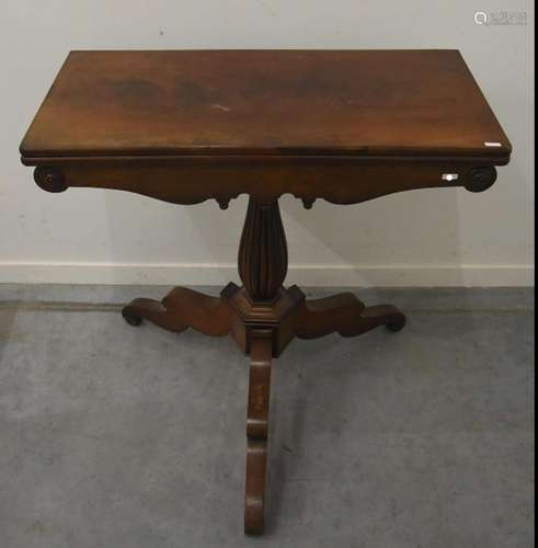 Game table,mahogany,19th century,unrestored,dimensions ca.80...