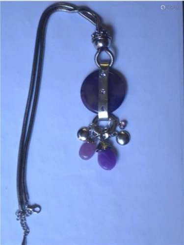 Long necklace with different shaped