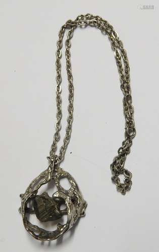 Necklace with designer pendant