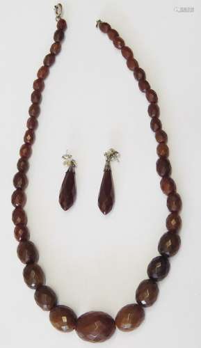 Amber necklace(length ca.40cm)