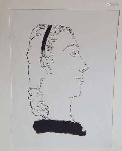 Pablo Picasso (1881-1973) "Portrait",lithograph af...