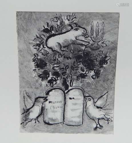 Marc Chagall (1887-1985) "Psalm",Heliogravure,ca.3...