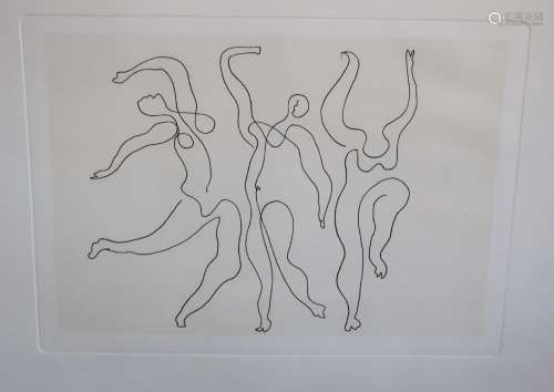 Pablo Picasso (1881-1973) "Trois danseuses", silks...