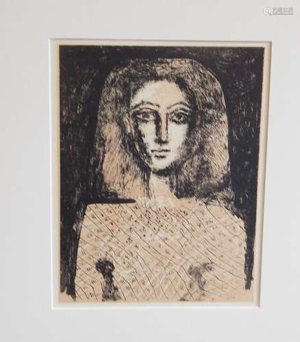 Pablo Picasso (1881-1973) "Le corsage à careaux",c...