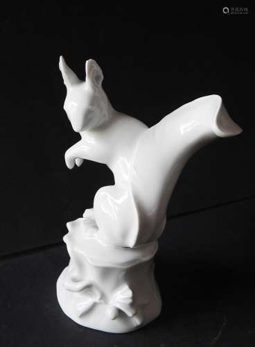Figural porcelain "Squirrel",Royal Meissen,height ...