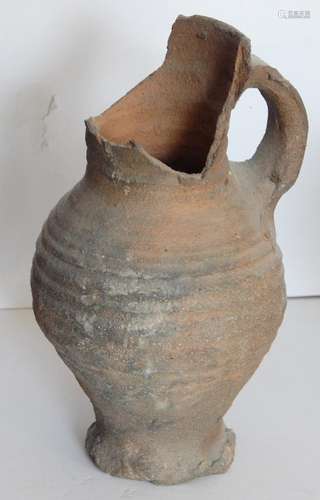 Handle clay jug